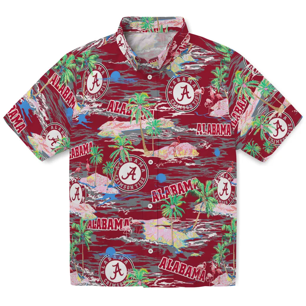 Alabama Tide Flamingo Retreat 2026 Hawaiian Shirt – Moonbestprint