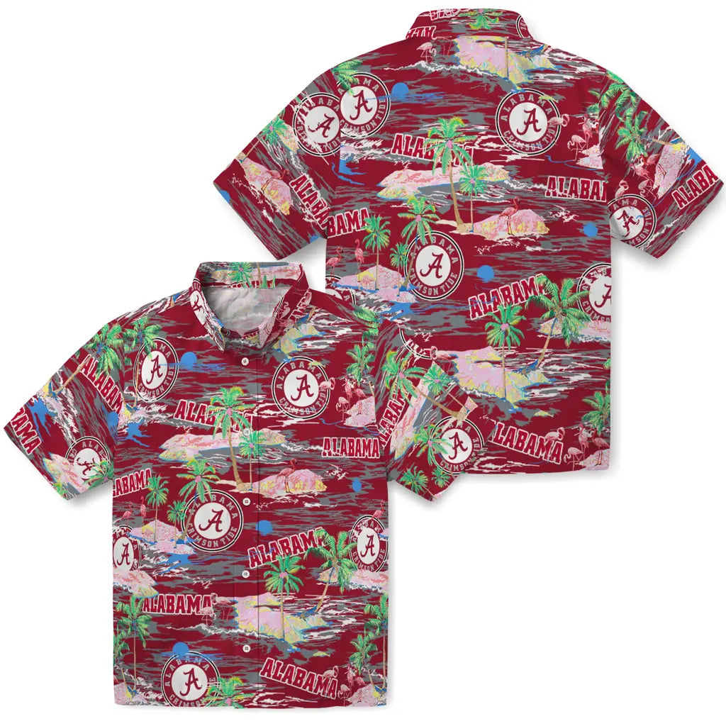 Alabama Tide Flamingo Retreat 2026 Hawaiian Shirt – Moonbestprint