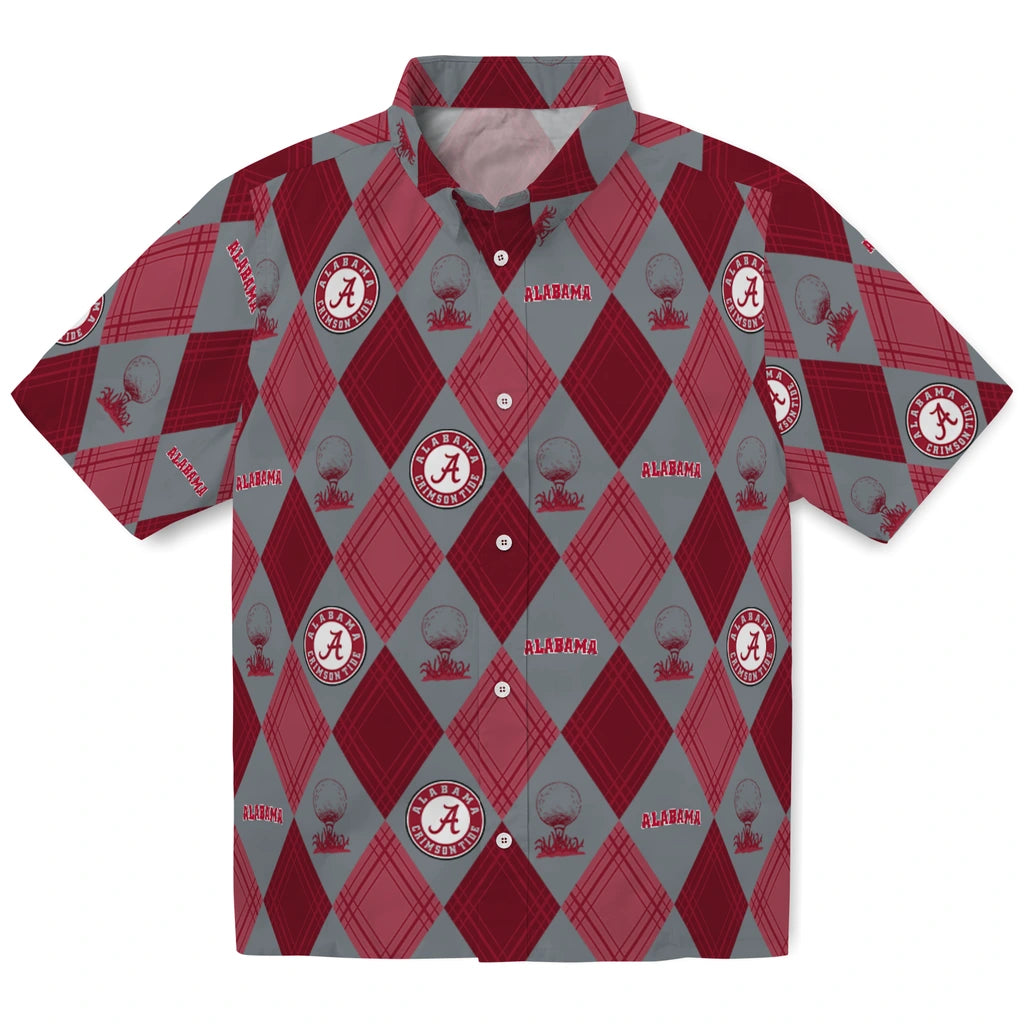 Alabama Crimson Tide Hawaiian Shirt - Golfing Plaid | Moonbestprint