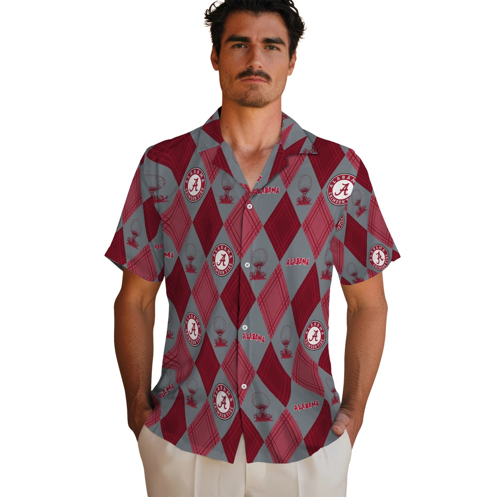 Alabama Crimson Tide Hawaiian Shirt - Golfing Plaid | Moonbestprint