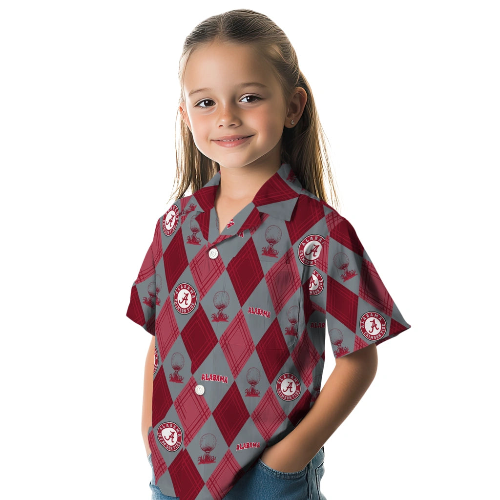 Alabama Crimson Tide Hawaiian Shirt - Golfing Plaid | Moonbestprint