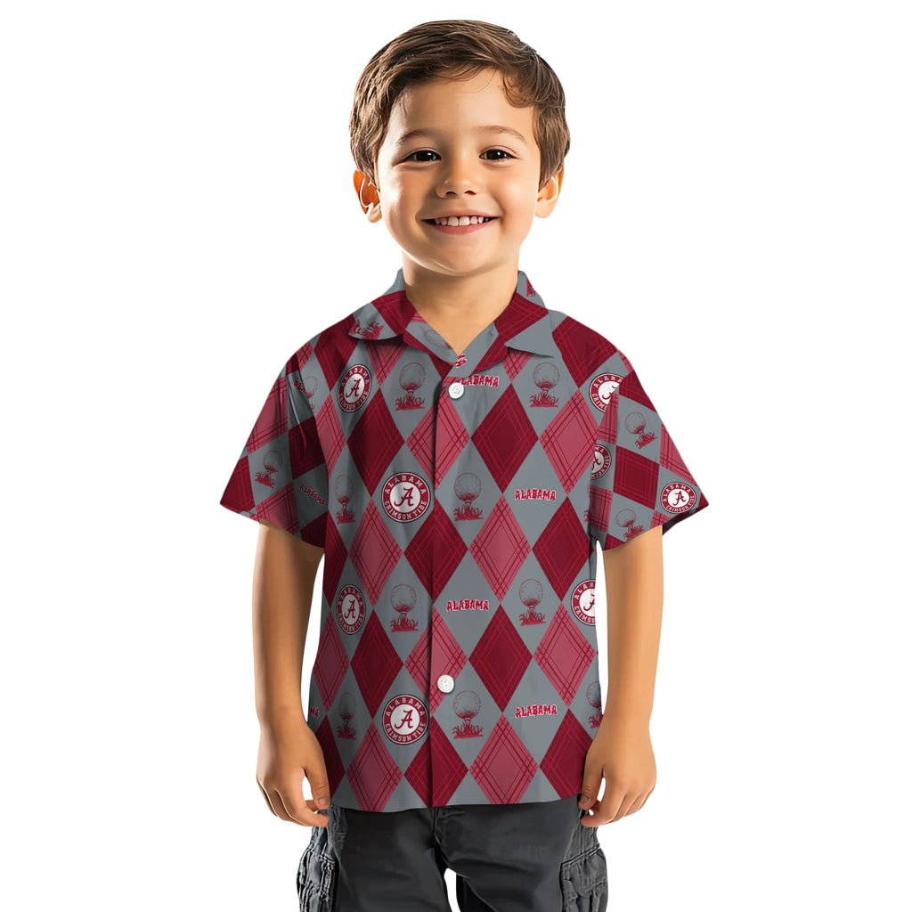 Alabama Crimson Tide Hawaiian Shirt - Golfing Plaid | Moonbestprint