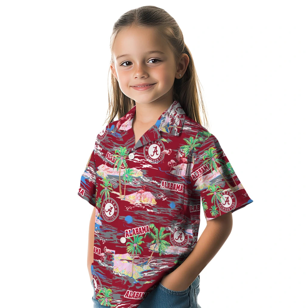 Alabama Crimson Tide Hawaiian Shirt - Hawaii Island | Moonbestprint