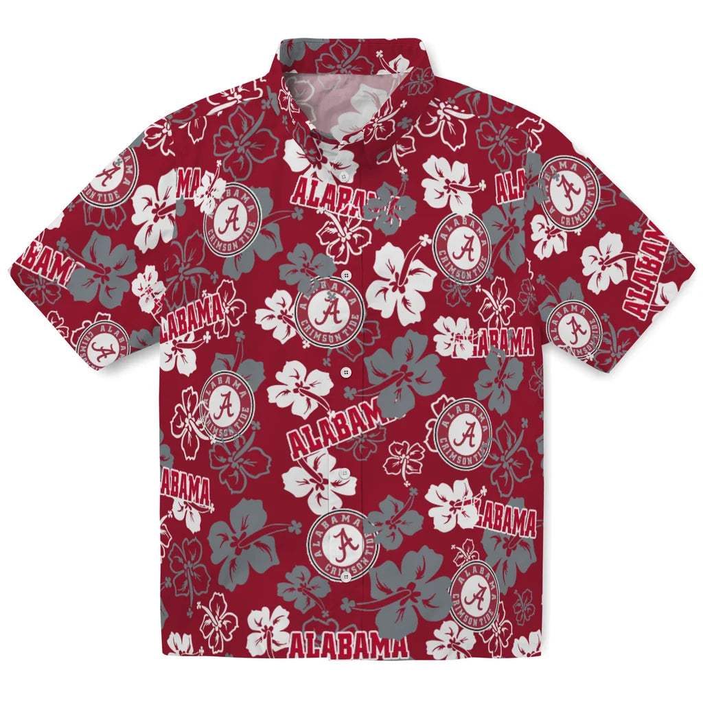 Alabama Tide Hibiscus Bloom Hawaiian Shirt – Moonbestprint