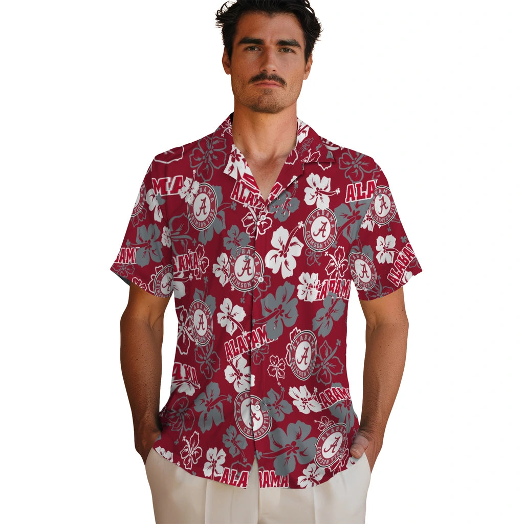 Alabama Tide Hibiscus Bloom Hawaiian Shirt – Moonbestprint