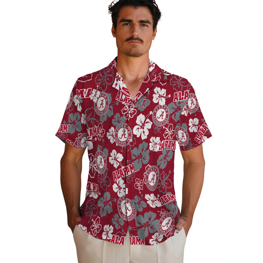 Alabama Tide Hibiscus Bloom Hawaiian Shirt – Moonbestprint