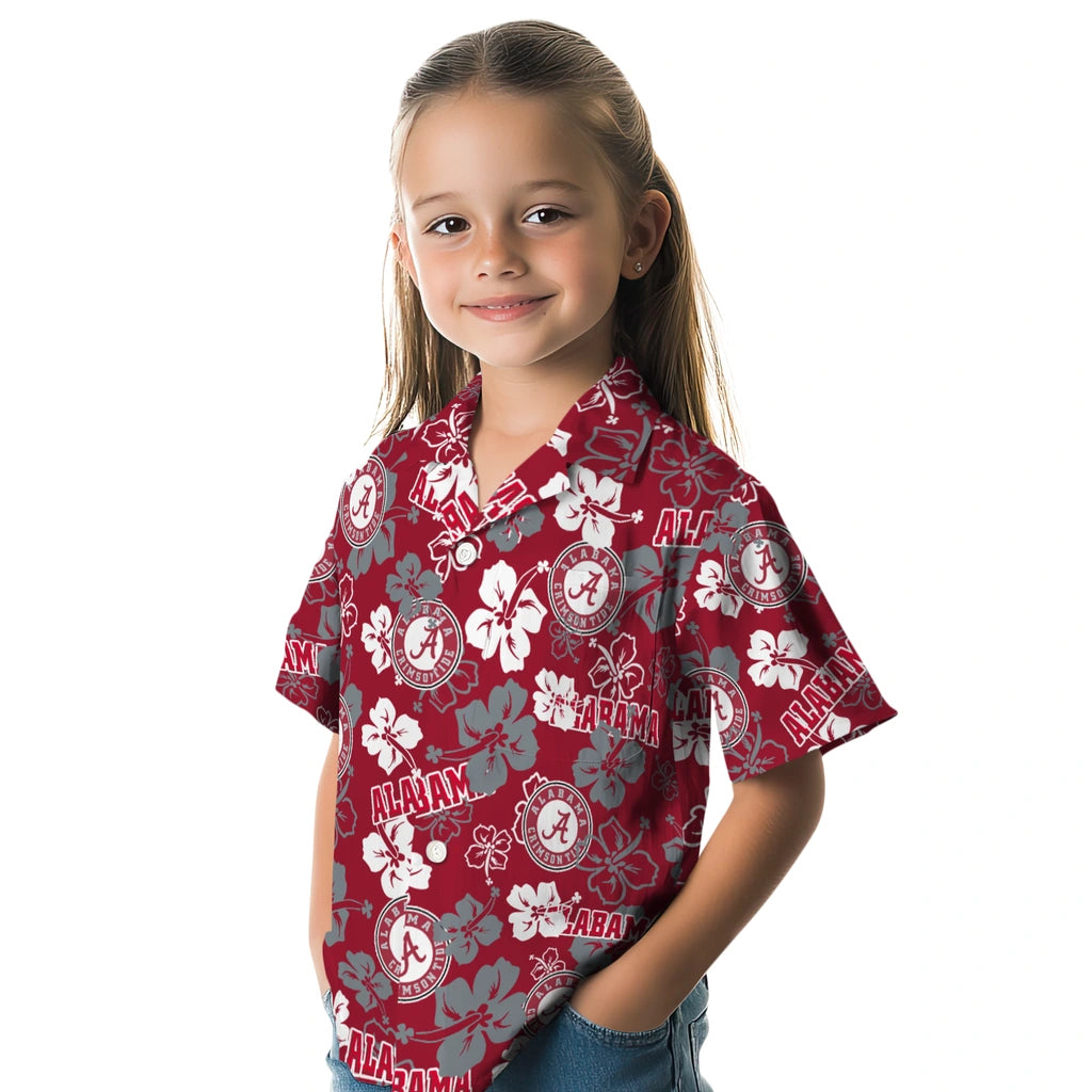 Alabama Tide Hibiscus Bloom Hawaiian Shirt – Moonbestprint