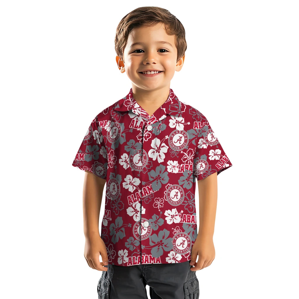 Alabama Tide Hibiscus Bloom Hawaiian Shirt – Moonbestprint