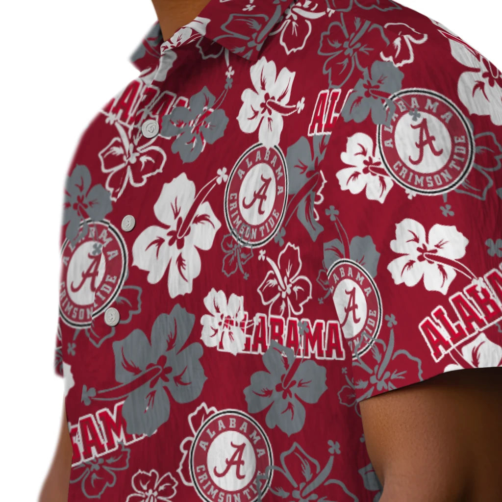 Alabama Tide Hibiscus Bloom Hawaiian Shirt – Moonbestprint