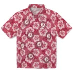 Alabama Crimson Tide Hawaiian Shirt - Hibiscus Cluster | Moonbestprint