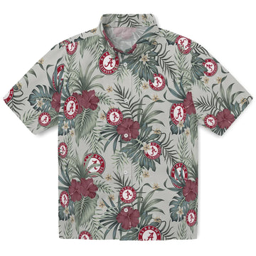 Alabama Crimson Tide Hawaiian Shirt - Hibiscus Designs | Moonbestprint