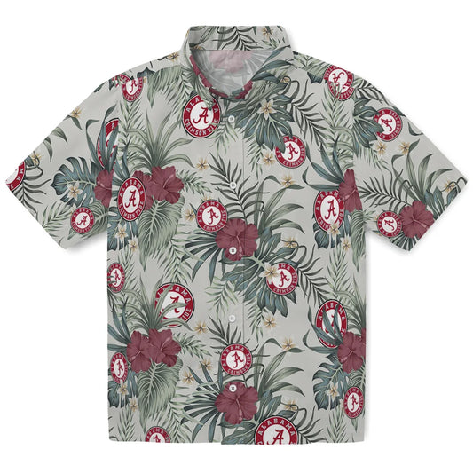 Alabama Crimson Tide Hawaiian Shirt - Hibiscus Designs | Moonbestprint