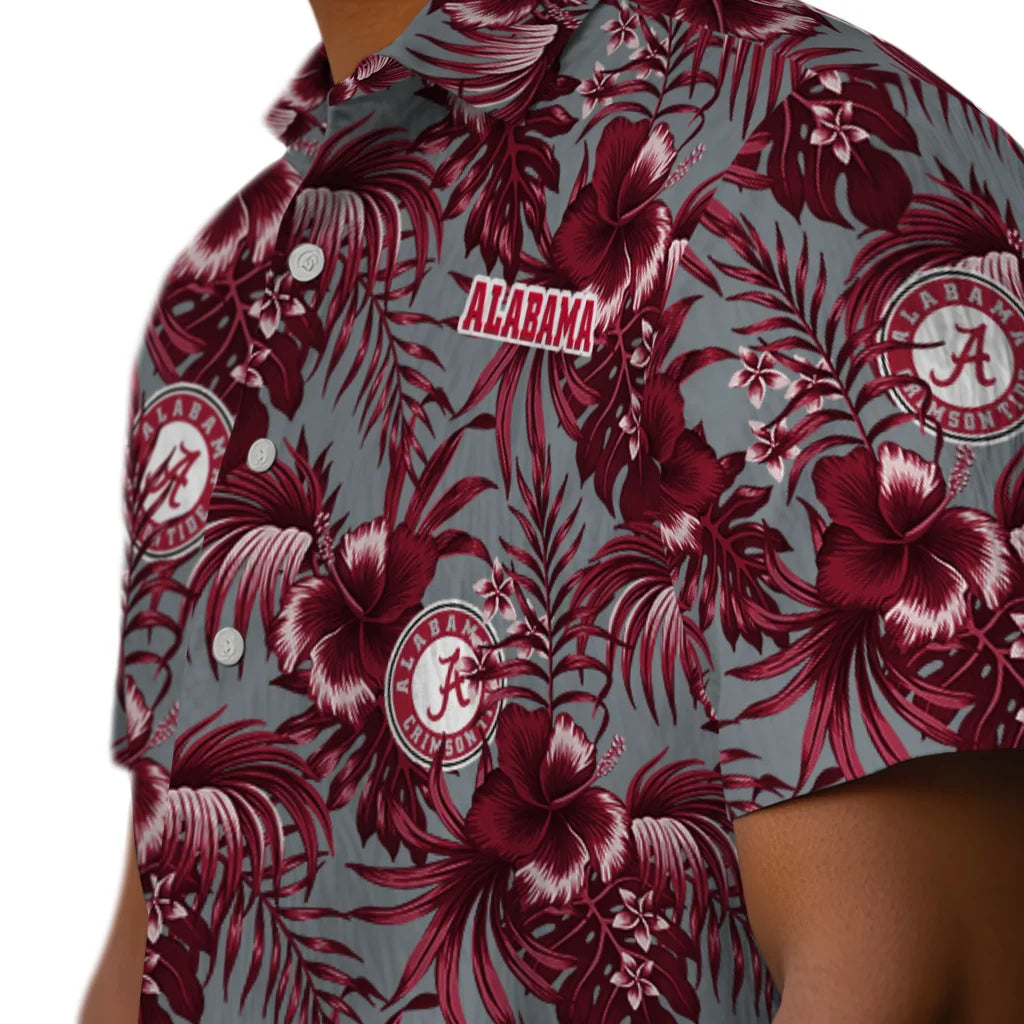 Alabama Crimson Tide Hawaiian Shirt - Hibiscus Exotic | Moonbestprint