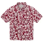 Alabama Crimson Tide Hawaiian Shirt - Hibiscus Motif | Moonbestprint