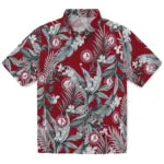 Alabama Crimson Tide Hawaiian Shirt - Palm Leaves | Moonbestprint