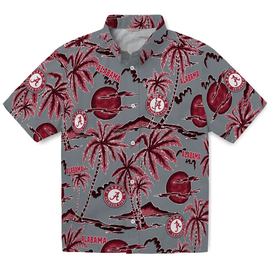 Alabama Crimson Tide Hawaiian Shirt - Palm Sunset | Moonbestprint