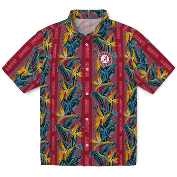 Alabama Crimson Tide Hawaiian Shirt - Paradise Vines | Moonbestprint