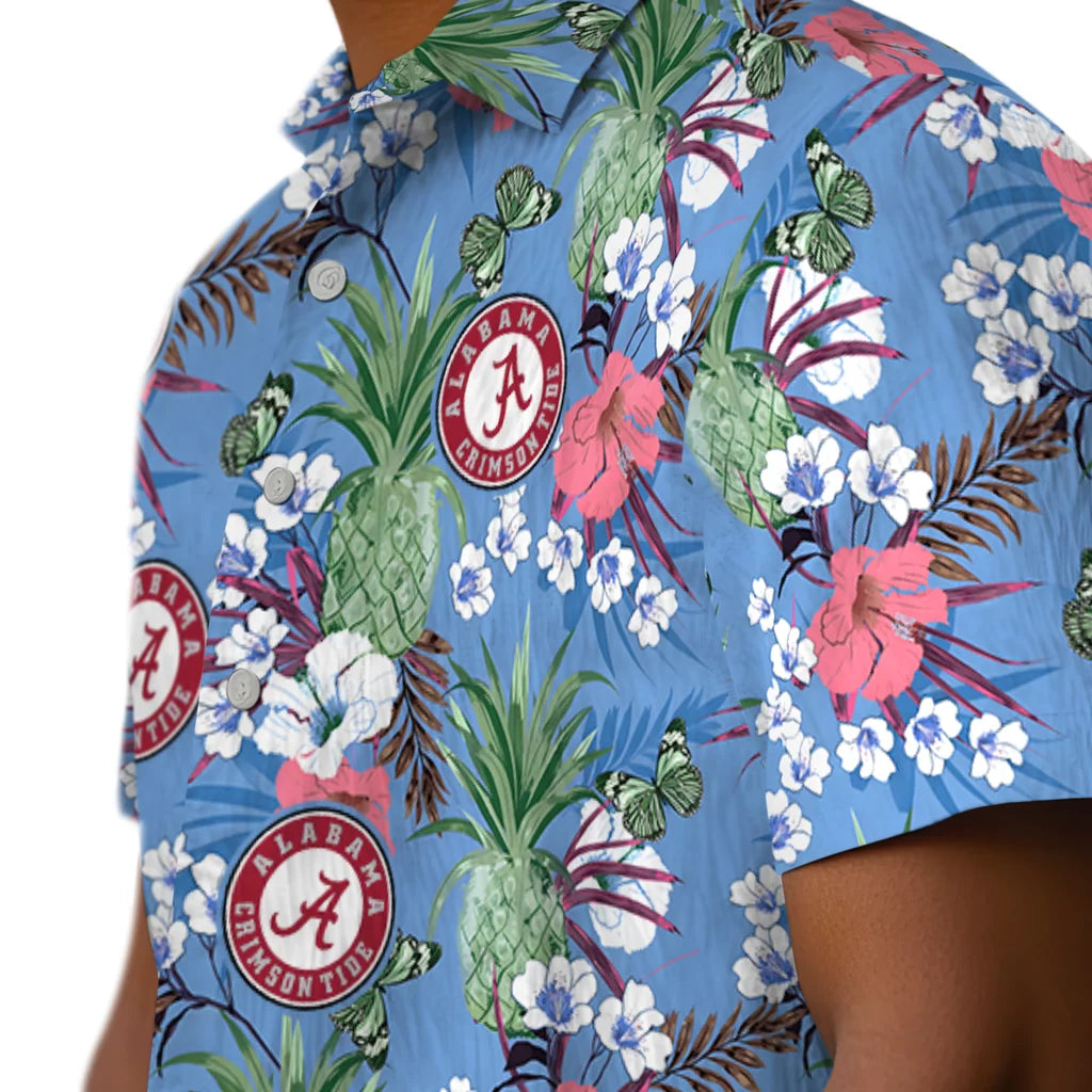 Alabama Crimson Tide Hawaiian Shirt - Pineapple Bouquet | Moonbestprint