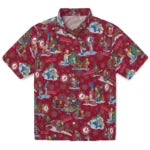 Alabama Crimson Tide Hawaiian Shirt - Simpsons Christmas | Moonbestprint