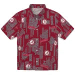 Alabama Crimson Tide Hawaiian Shirt - Turtle Lines | Moonbestprint