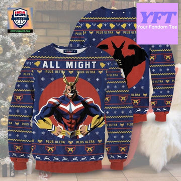 All Might Xmas 3d Ugly Christmas Sweater ? Usalast