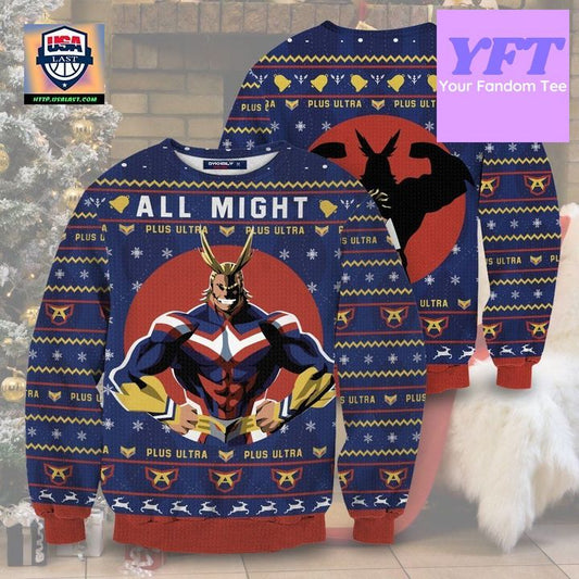 All Might Xmas 3d Ugly Christmas Sweater ? Usalast