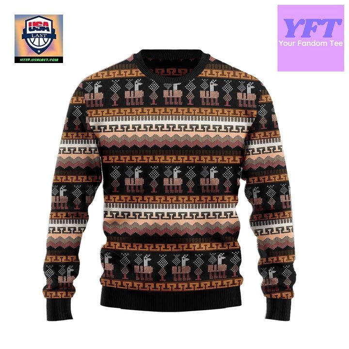 Alpaca Pattern Vacation Active Fibre 3d Ugly Christmas Sweater ? Usalast
