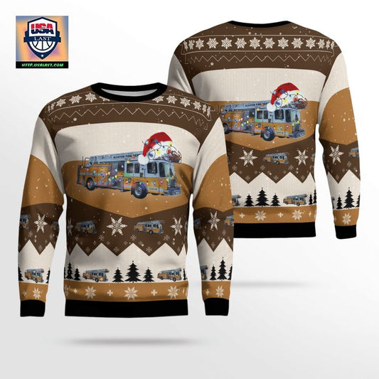 Alvaton Fire Department Christmas AOP Sweater ? Usalast