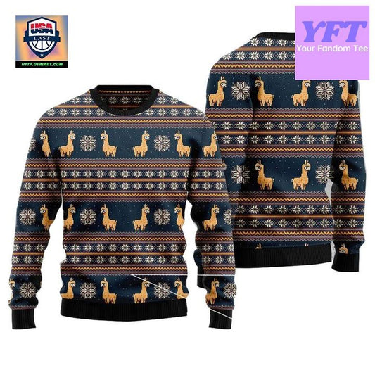 Amazing Llama Vacation For Couple Matching Friends 3d Ugly Christmas Sweater ? Usalast