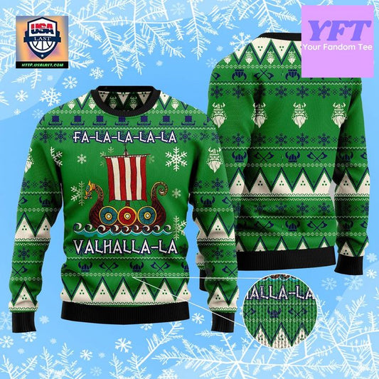 Amazing Viking Valhalla Viking Xmas 3d Ugly Christmas Sweater ? Usalast