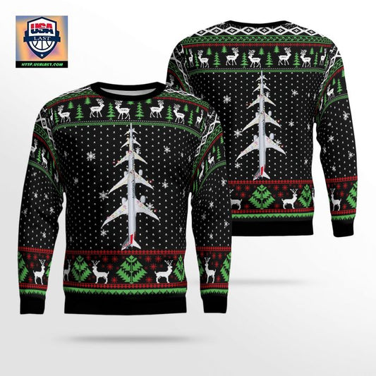 American Airlines Boeing 787-9 Dreamliner Christmas Sweater 3D ? Usalast
