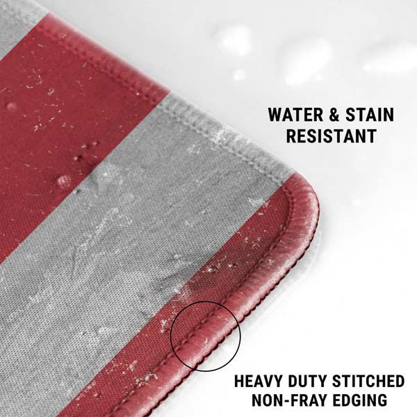 American Flag Distressed Gaming Mouse Pad Moonbestprint