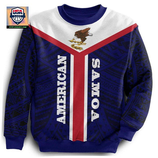 American Samoa Sweater ? My Homeland Knitted Long-Sleeved Sweater A7 ? Usalast
