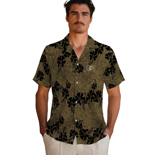 Anaheim Ducks Hawaiian Shirt - 50th State Flower - Moonbestprint