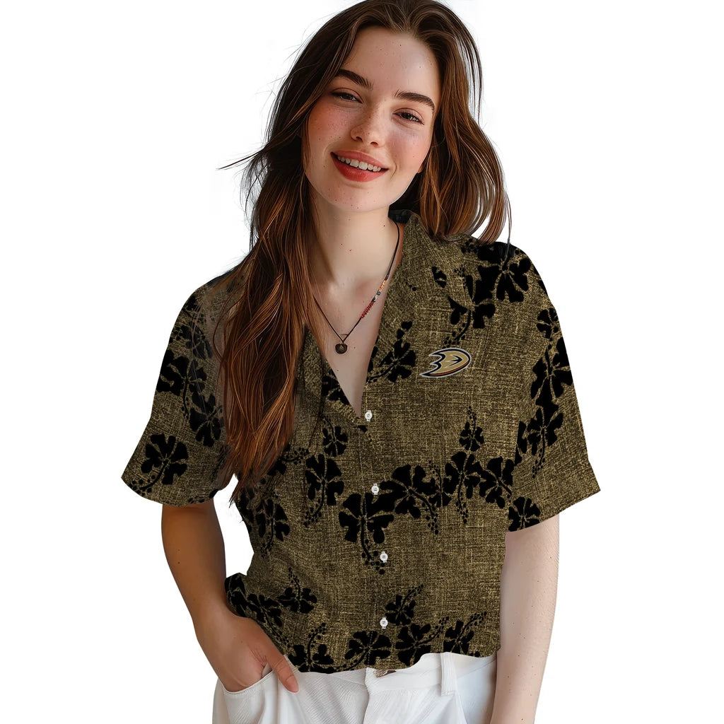 Anaheim Ducks Hawaiian Shirt - 50th State Flower – Moonbestprint