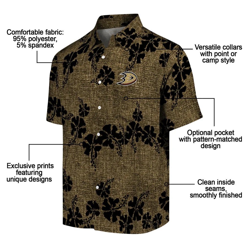 Anaheim Ducks Hawaiian Shirt - 50th State Flower – Moonbestprint