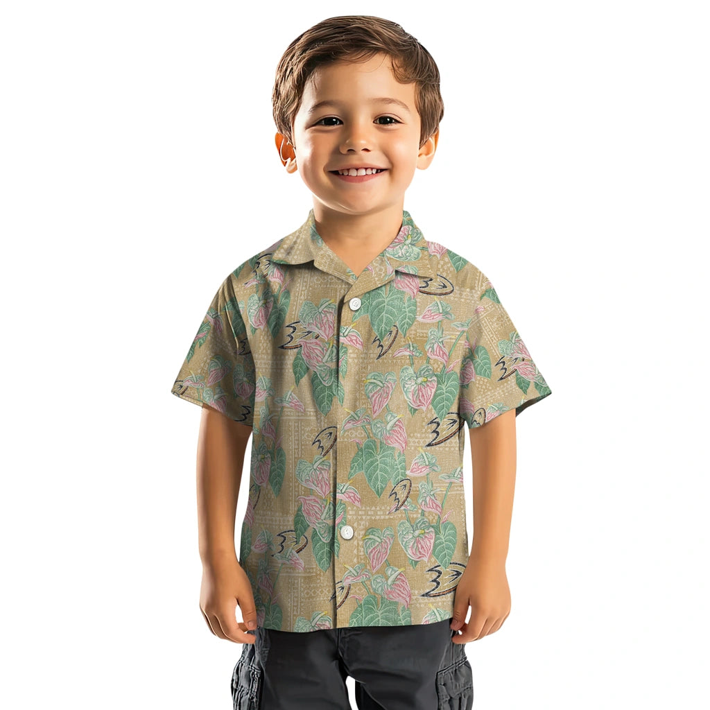Anaheim Ducks Hawaiian Shirt - Anthurium Overlay – Moonbestprint