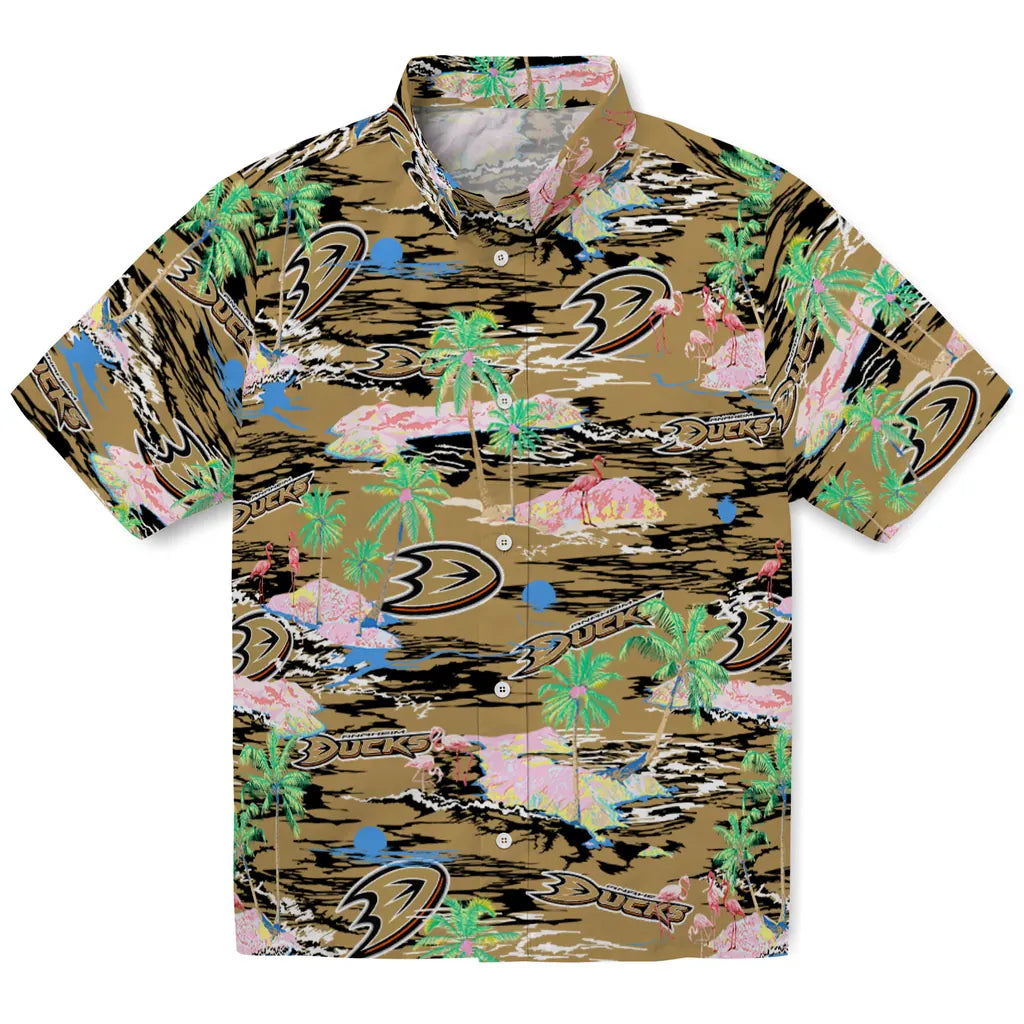 Anaheim Ducks Flamingo Retreat 2026 Hawaiian Shirt – Moonbestprint