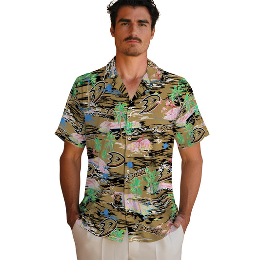 Anaheim Ducks Flamingo Retreat 2026 Hawaiian Shirt – Moonbestprint