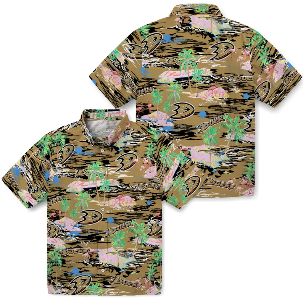Anaheim Ducks Flamingo Retreat 2026 Hawaiian Shirt – Moonbestprint