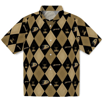 Anaheim Ducks Hawaiian Shirt - Golfing Plaid – Moonbestprint