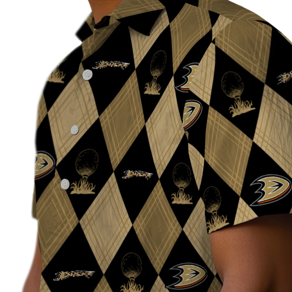 Anaheim Ducks Hawaiian Shirt - Golfing Plaid – Moonbestprint