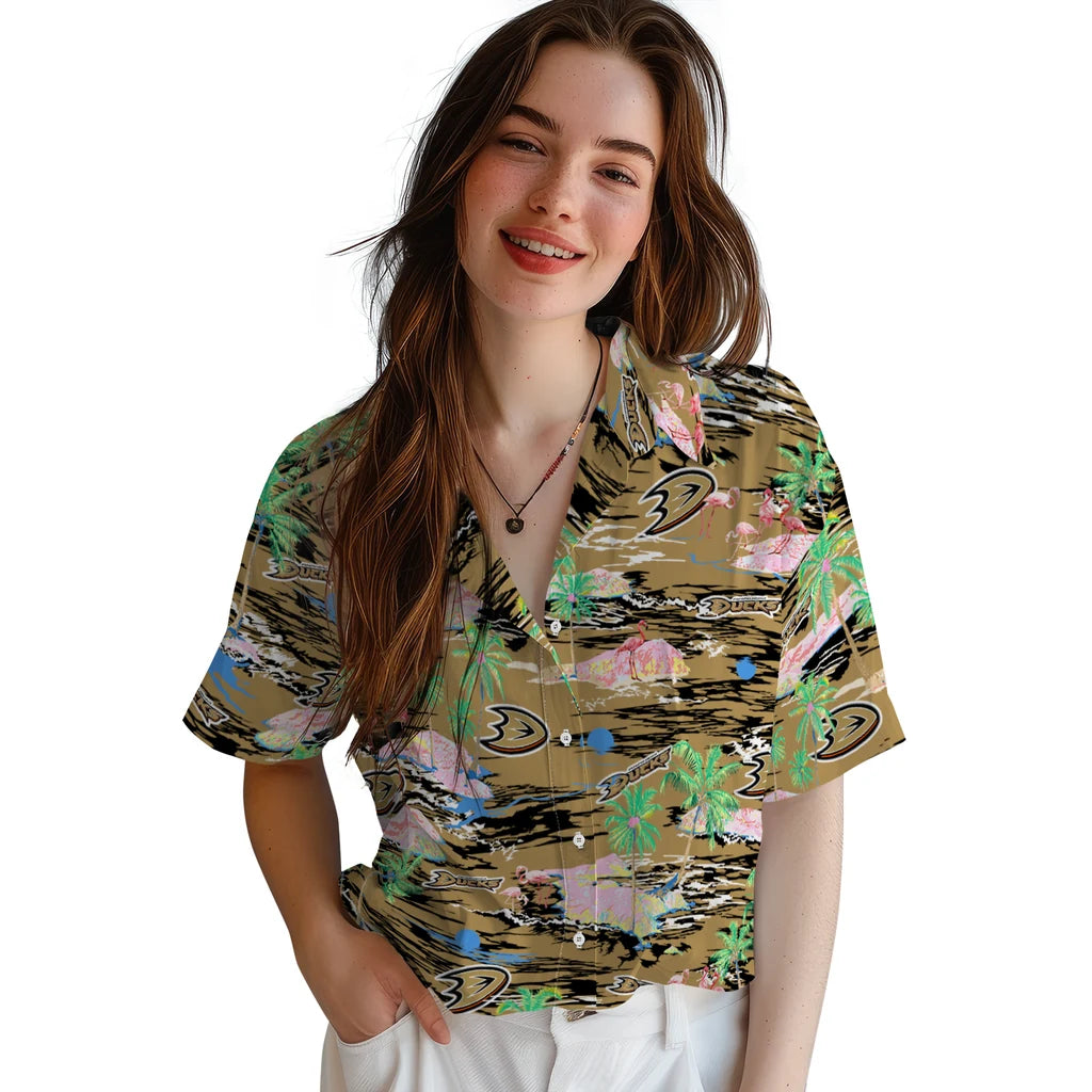 Anaheim Ducks Hawaiian Shirt - Hawaii Island – Moonbestprint