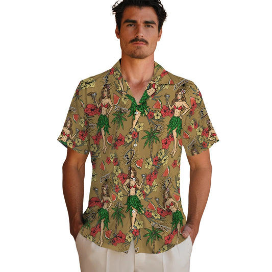 Anaheim Ducks Hawaiian Shirt - Hawaiian Girls Design – Moonbestprint