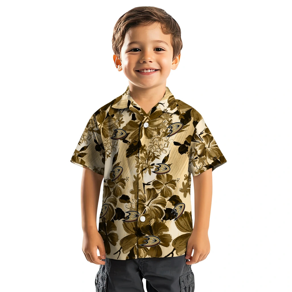 Anaheim Ducks Hawaiian Shirt - Hibiscus Arrangement – Moonbestprint