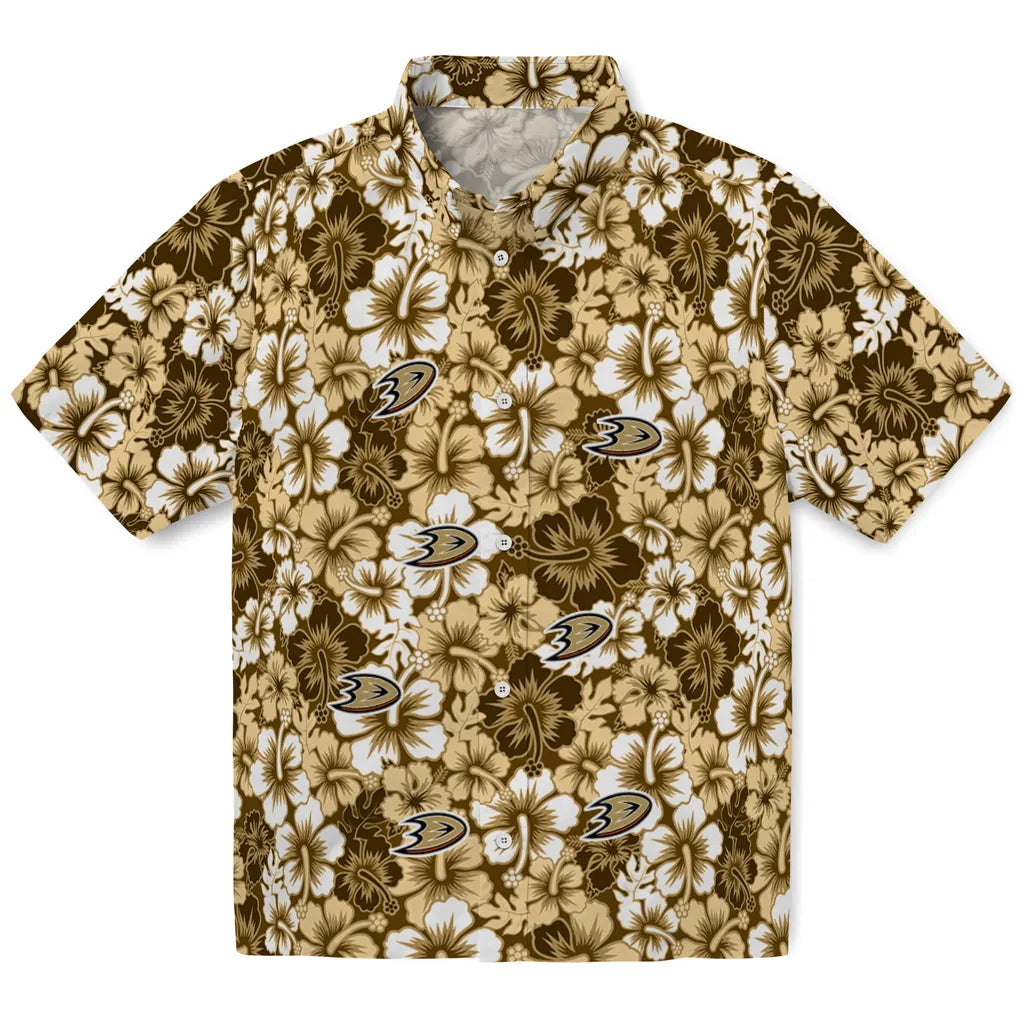 Anaheim Ducks Hawaiian Shirt - Hibiscus Blooms – Moonbestprint