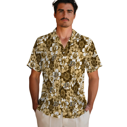 Anaheim Ducks Hawaiian Shirt - Hibiscus Blooms – Moonbestprint