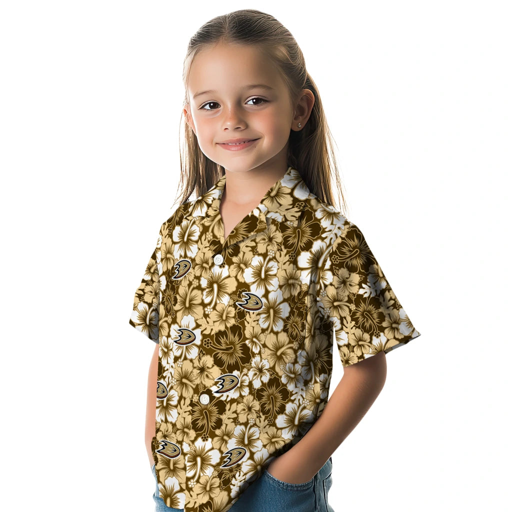 Anaheim Ducks Hawaiian Shirt - Hibiscus Blooms – Moonbestprint
