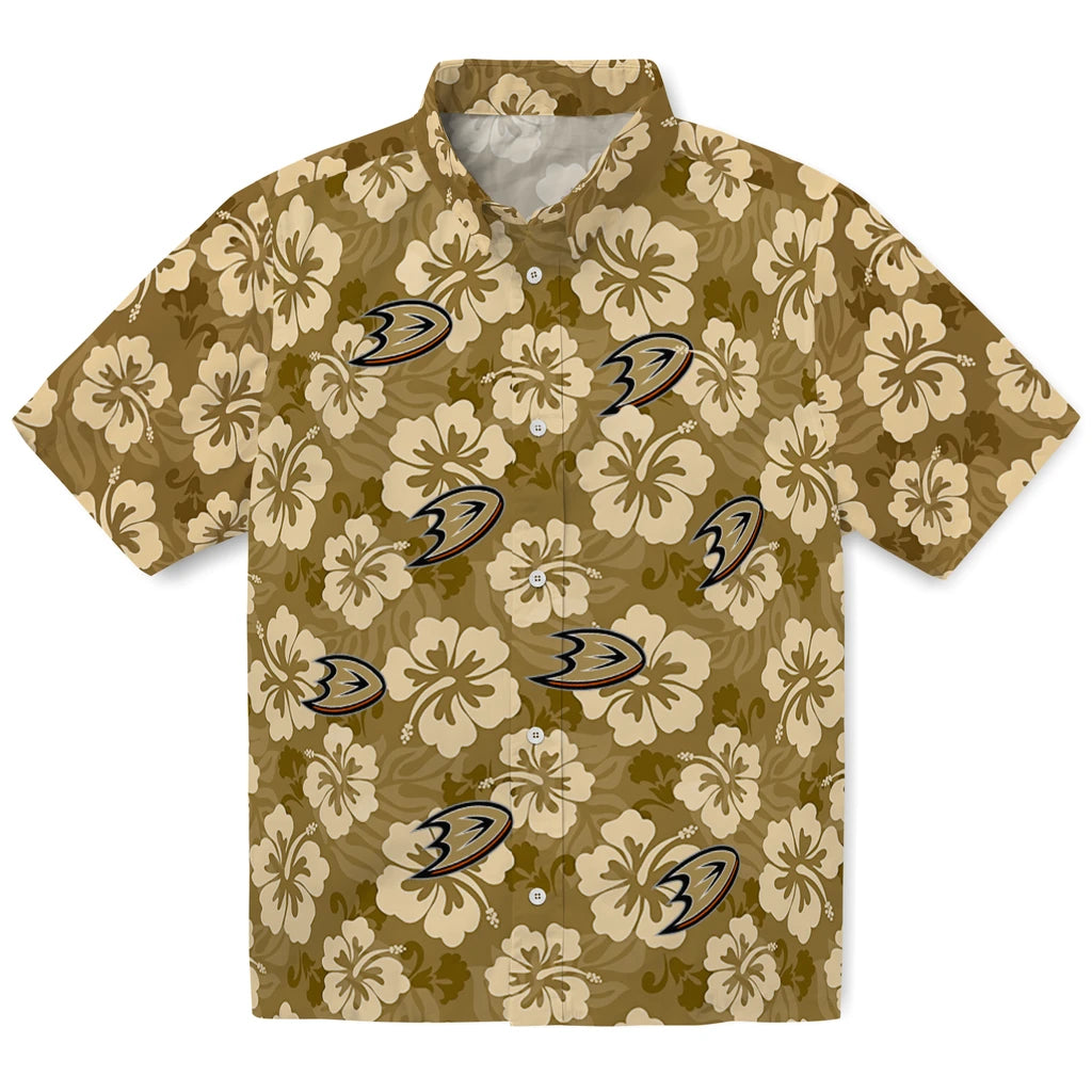 Anaheim Ducks Hawaiian Shirt - Hibiscus Cluster – Moonbestprint