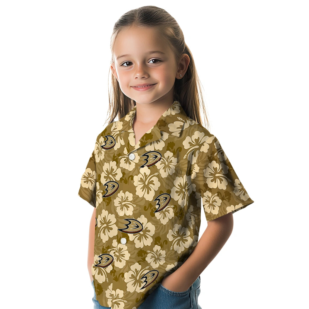 Anaheim Ducks Hawaiian Shirt - Hibiscus Cluster – Moonbestprint